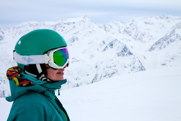 portrait of snowboarder