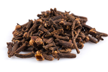Cloves isolated on white background