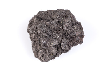 Volcanic stones on a white background