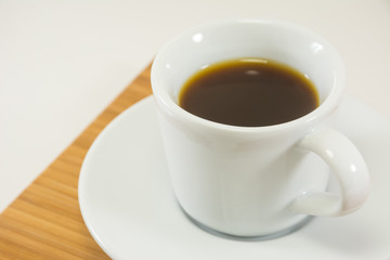 Coffee cup close up