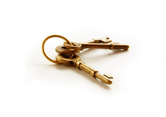 vintage golden keys