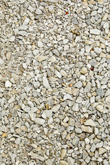 White gravel stones