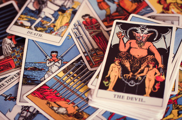 The Tarot - Card of Devil and Other Cards.
