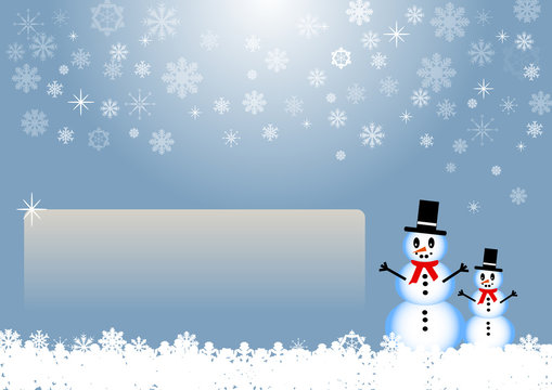 Winter card with empty place for your text