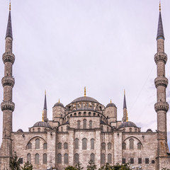Fototapeta na wymiar Blue Mosque Rear Side