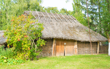 An old straw-roof house