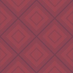 Red Squares and Lines Seamless Pattern