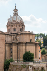 Fototapeta na wymiar Santi Luca e Martina church in Rome, Italy