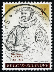 Postage stamp Belgium 1961 Nicolaus Rockox, Mayor of Antwerp