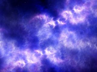 Fototapeta na wymiar Purple plasma in space fractal