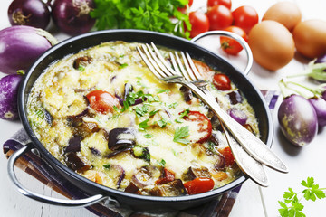 Omelet with vegetables