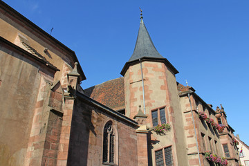 Alsace Village de Kaysersberg Église de l'Invention-de-la-Sainte-Croix
