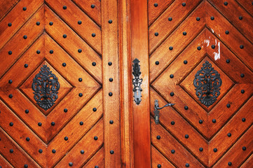Vintage door in Prague
