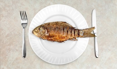 Fish dish.