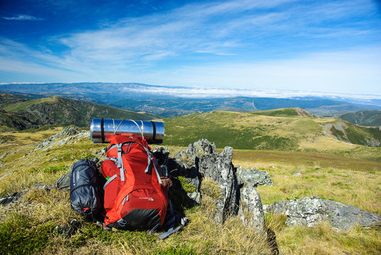 Backpack at Pena Trevinca