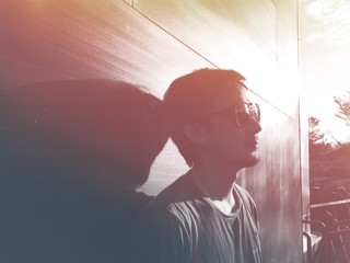 man and sunlight