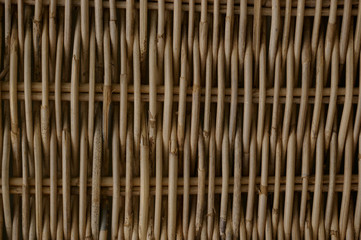 Basket weave texture made with sticks