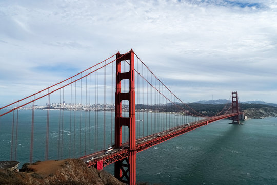 Golden Gate bridge in San Francisco, California, USA.