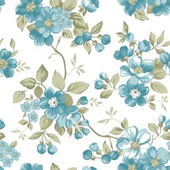 Clair Floral Seamless Pattern - 93332395