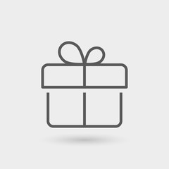 gift thin line icon