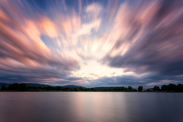 Sonnenuntergang am Veckenstedter Teich