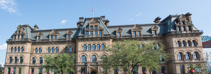 Fototapeta na wymiar Langevin Block on Parliament Hill Ottawa Ontario Canada