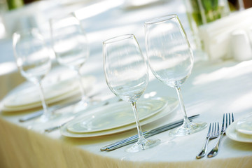 catering table set
