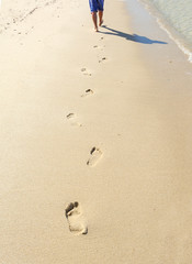 Footprints in the sand