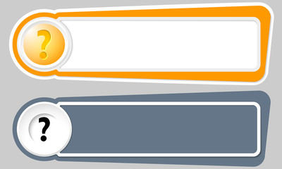 Obraz premium Abstract buttons for your text and question mark