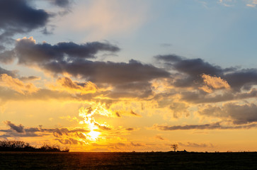 landscape at sunrise