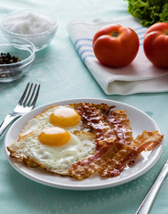 bacon and eggs