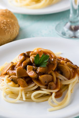 champignon mushroom spagetti