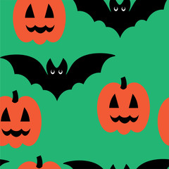 Wallpaper bat pumpkin