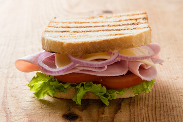 toast ham sandwich