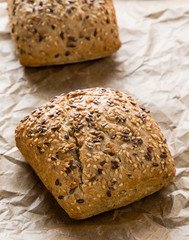 brown sandwich buns