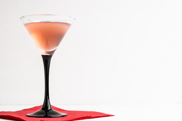 Vermouth cocktail in martini glass