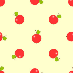 background of red ripe apples