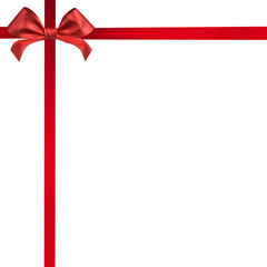 red ribbon bow