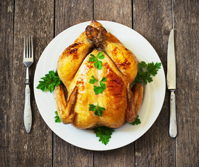whole roasted chicken