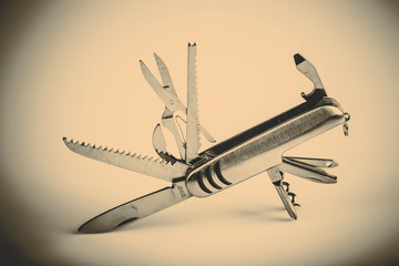 metallic swiss army knife