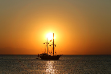Fototapeta premium sunset at sea