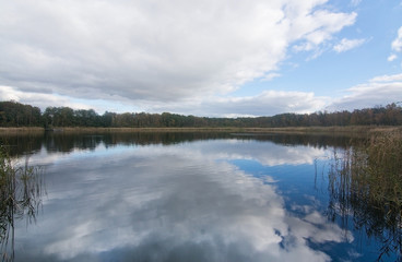 Sky reflection in lake