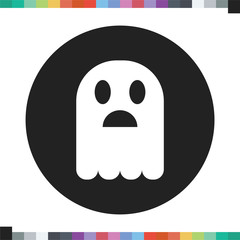 Ghost icon. Halloween icon.