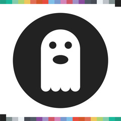 Fototapeta premium Ghost icon. Halloween icon.
