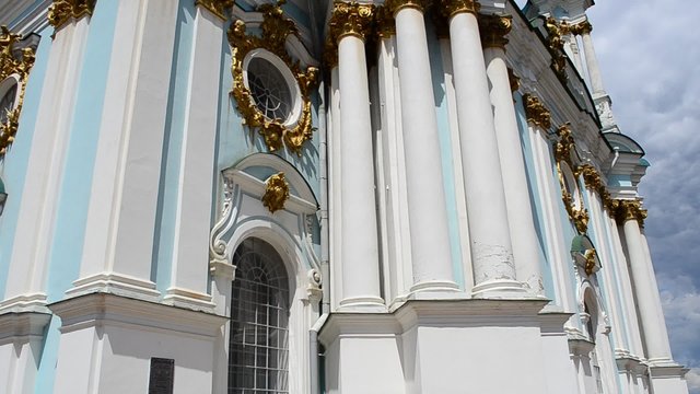 Andreevsky church against clouds