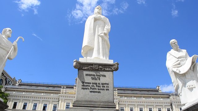 Monument to the princess Olga, Kiev, Ukraine.