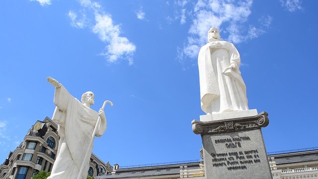 Monument to the princess Olga, Kiev, Ukraine.