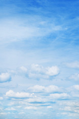 blue sky with cloud closeup
