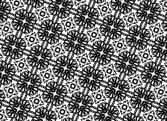 Чёрные и белые узоры. T
