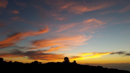 Nubes al atardecer